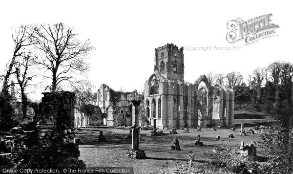 Photo of Fountains Abbey, South East c.1871