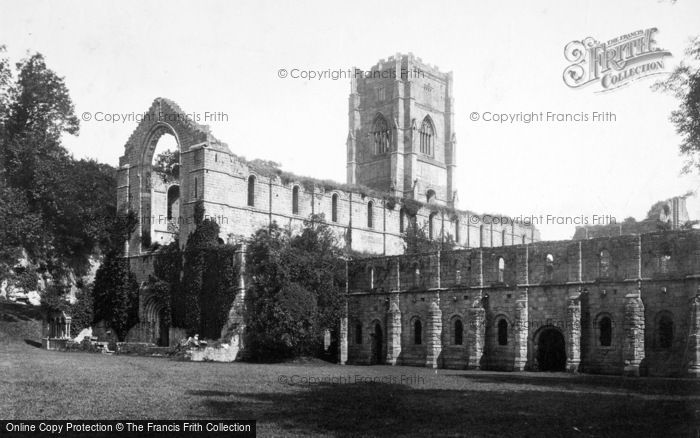 Photo of Fountains Abbey, South West c.1885