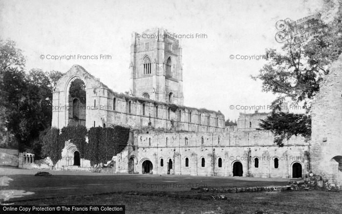 Photo of Fountains Abbey, South West c.1890