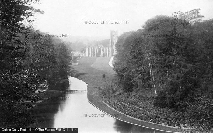 Photo of Fountains Abbey, Surprise View 1895