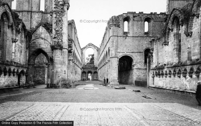 Photo of Fountains Abbey, The Abbey Ruins c.1955