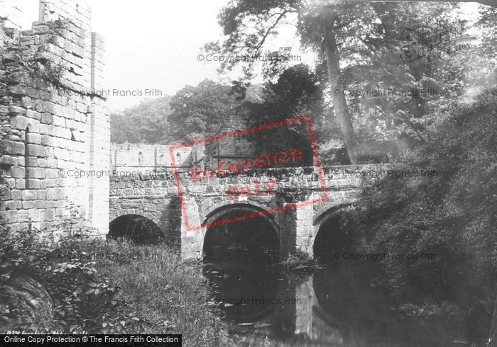 Photo of Fountains Abbey, The Bridge c.1885