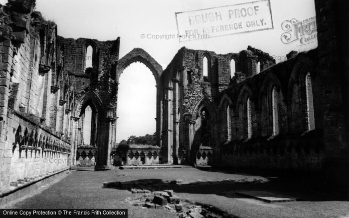 Photo of Fountains Abbey, The Nave c.1955