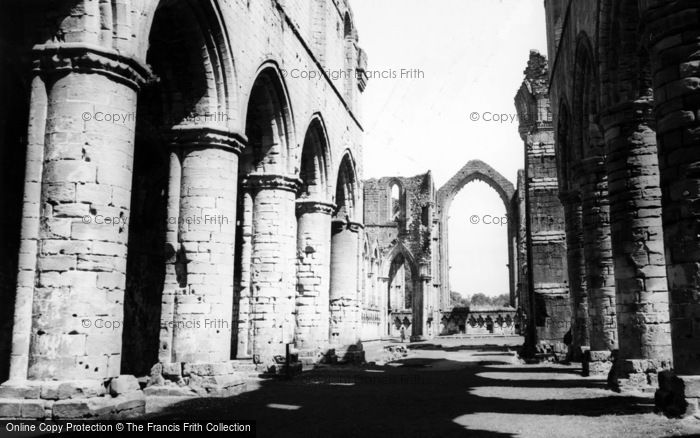 Photo of Fountains Abbey, The Nave c.1955