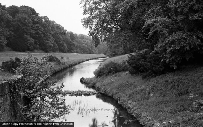 Photo of Fountains Abbey, The River Skell c.1955