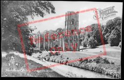 View From River c.1955, Fountains Abbey