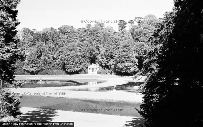 Photo of Fountains Abbey, Water Garden, Temple Of Piety c.1956