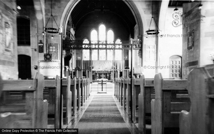 Photo of Four Elms, St Paul's Church, Interior c.1955