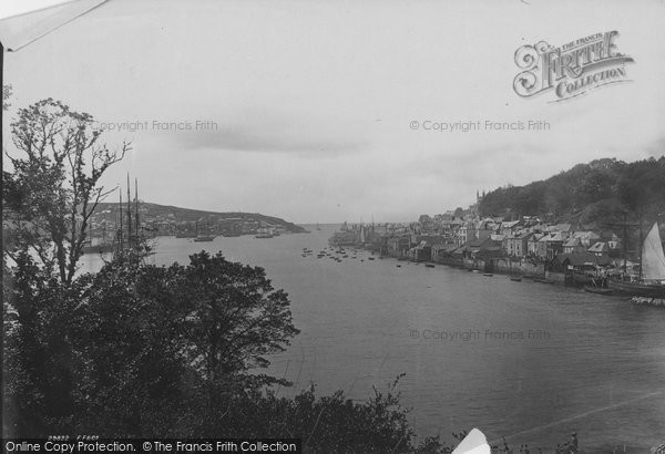 Photo of Fowey, And Polruan From Bodinnick 1892