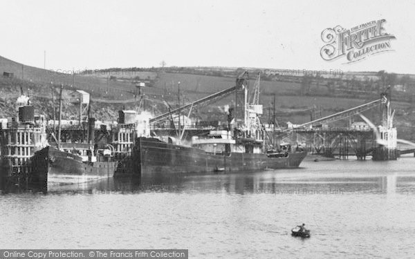 Photo of Fowey, China Clay Quay, Ships 1933
