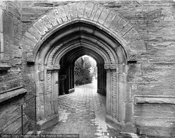 Photo of Fowey, Church Porch 1920