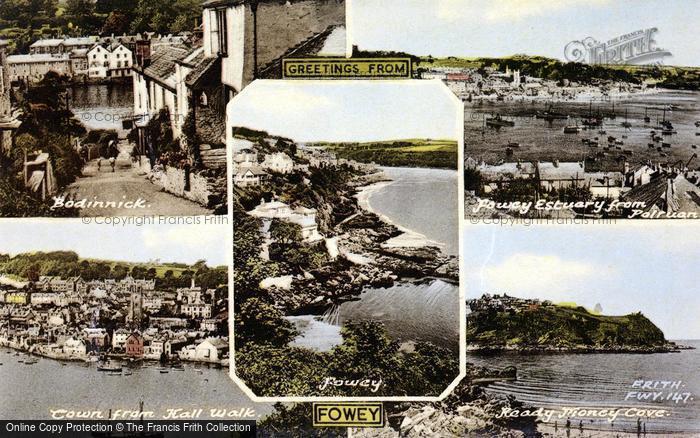 Photo of Fowey, Composite c.1955