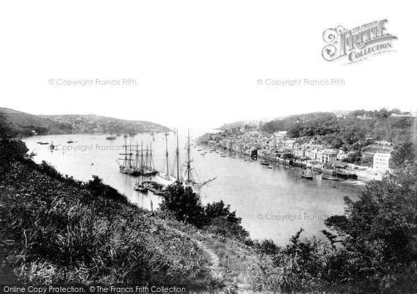 Photo of Fowey, From Hall Walk 1893