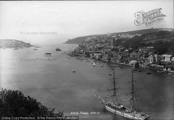 Photo of Fowey, From Hall Walk 1898