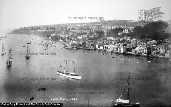 Photo of Fowey, From Hall Walk 1901