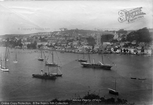 Photo of Fowey, From Hall Walk 1901