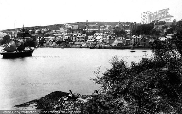 Photo of Fowey, From Hall Walk Point 1893