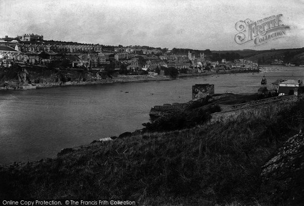 Photo of Fowey, From Polruan 1908