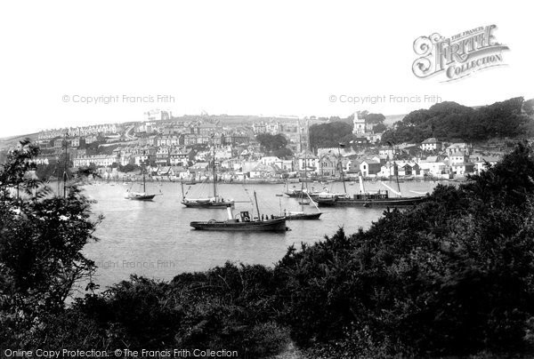 Photo of Fowey, From Pont River 1901