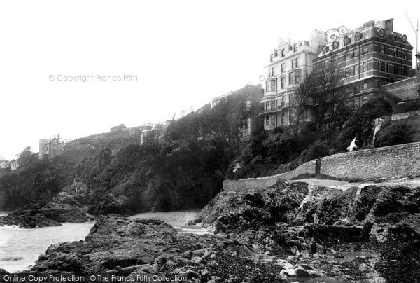 Photo of Fowey, Hotel From The Rocks 1892