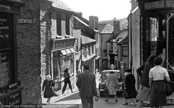 Photo of Fowey, Lostwithiel Street c.1955