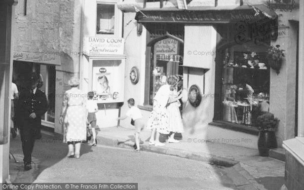 Photo of Fowey, Lostwithiel Street, Window Shopping c.1960