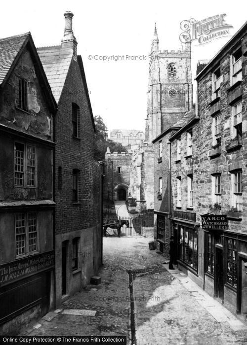 Photo of Fowey, Market Street 1888