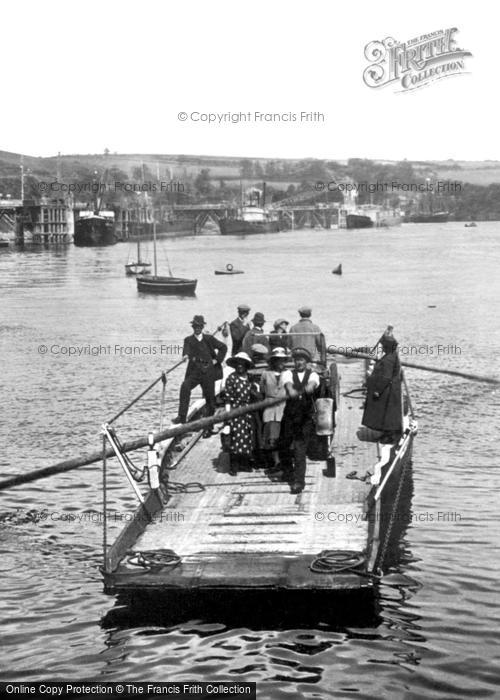 Photo of Fowey, Passengers On The Ferry c.1930