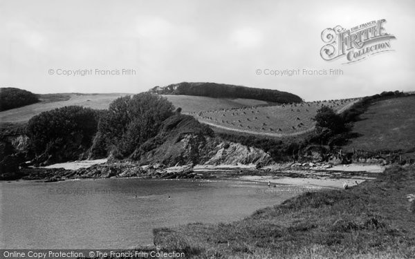 Photo of Fowey, Polridmouth Cove c.1955
