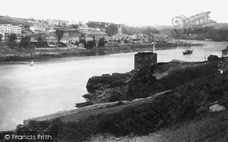 Polruan Castle From Coast Guard Station 1893, Fowey