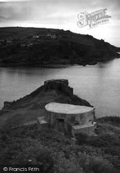 Ruins Of St Catherine's Castle c.1950, Fowey