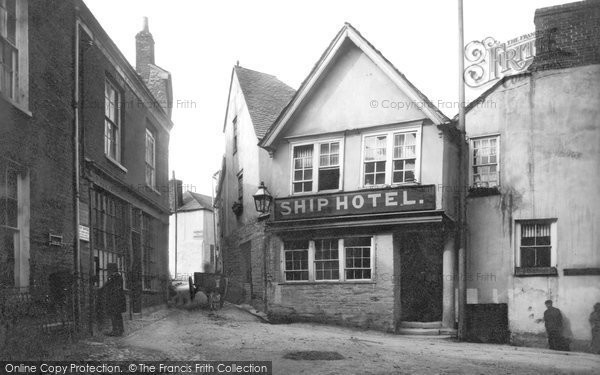 Photo of Fowey, Ship Hotel 1888