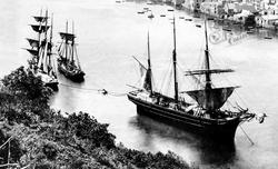Ships At Anchor 1893, Fowey