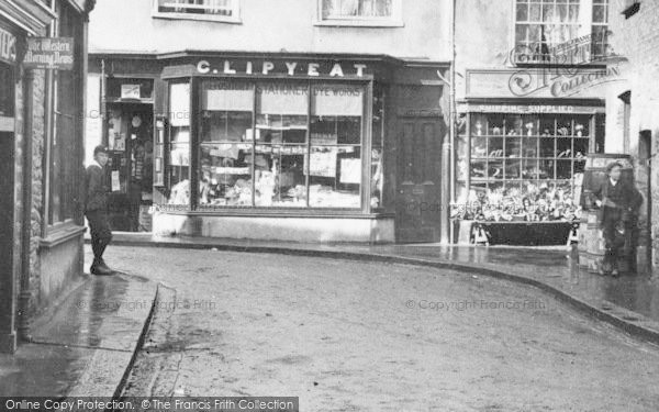 Photo of Fowey, South Street Shops 1908