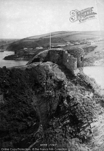 Photo of Fowey, St Catherine's Fort And Polruan Cliff 1893