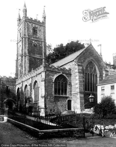 Photo of Fowey, St Fimbarrus Church 1888