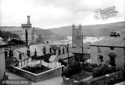 St Fimbarrus Church And Place House 1913, Fowey
