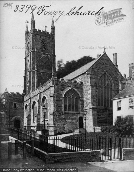 Photo of Fowey, St Fimbarrus Church c.1876