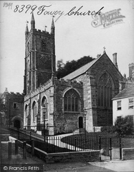 St Fimbarrus Church c.1876, Fowey