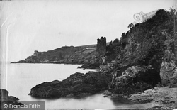 The Castle And St Catherine's Fort c.1876, Fowey