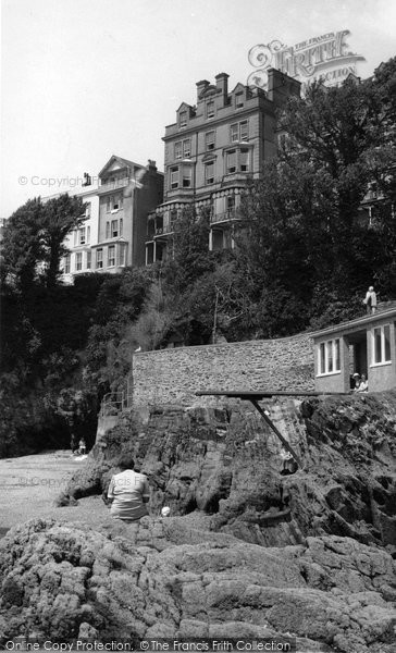 Photo of Fowey, The Fowey Hotel c.1955