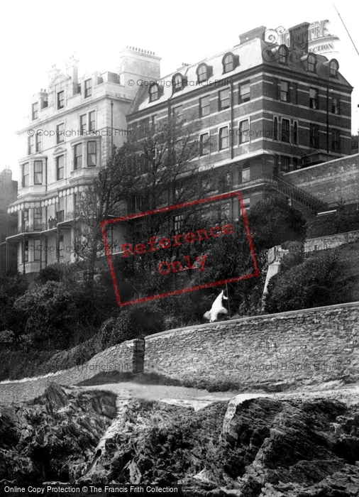 Photo of Fowey, The Hotel From The Rocks 1892