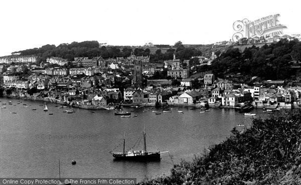 Photo of Fowey, Town From Hall Walk c.1950