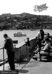 Viewing The Harbour c.1955, Fowey