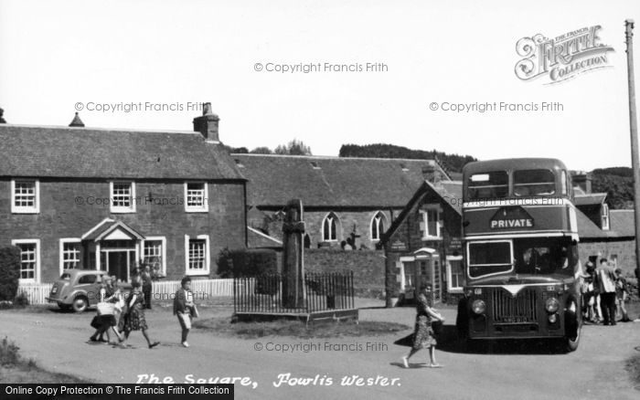 Photo of Fowlis Wester, The Square c.1950