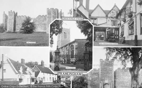 Photo of Framlingham, Composite c.1955