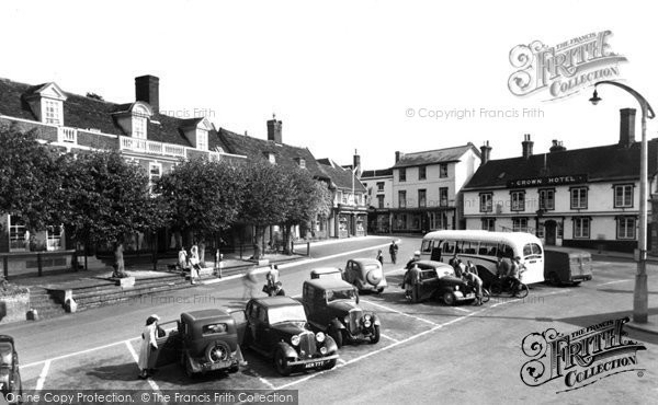 Photo of Framlingham, Market Hill 1953