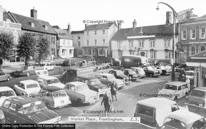 Photo of Framlingham, Market Place c.1965