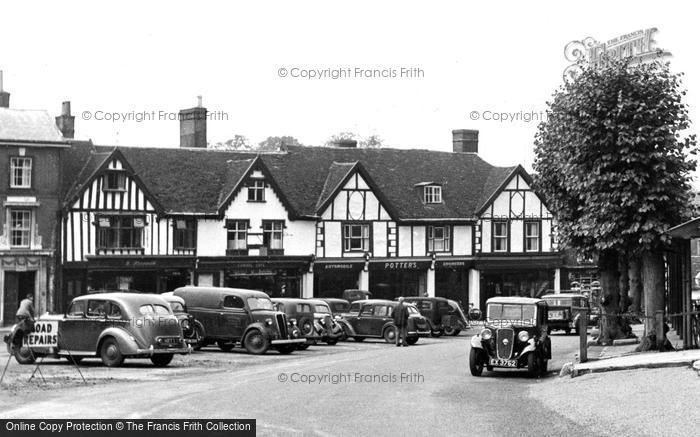 Photo of Framlingham, Potter's Car Dealers c.1955