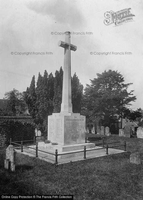 Photo of Framlingham, War Memorial 1929